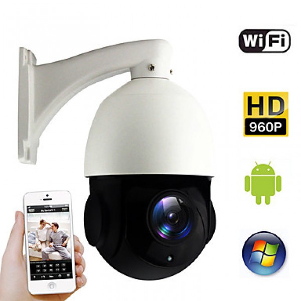 WIFI PTZ IP Camera 20X Optical Zoom 960P 1.3MP Pan/Tilt (Electronic) Outdoor 100M IR