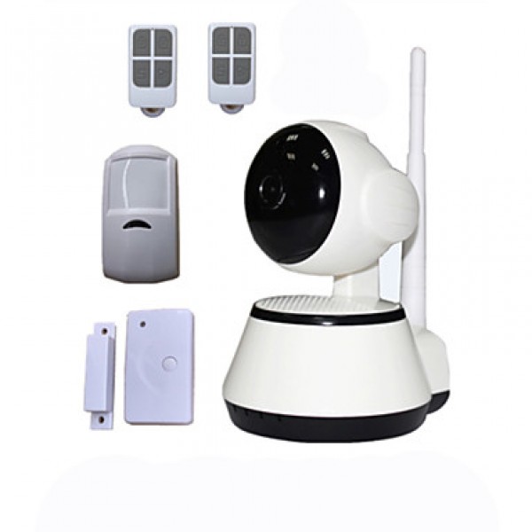 PTZ 720P HD IP Camera P2P WIFI Combined Wireless Anti Theft Burglar Alarm System Security Home Alarme